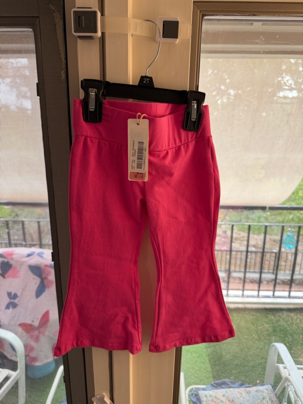 GB girls Bright Pink Flare Leggings